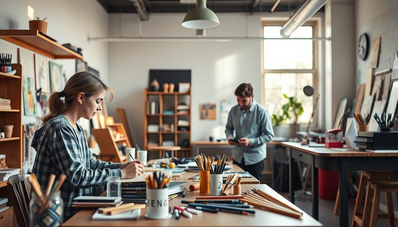 Students working in research laboratory