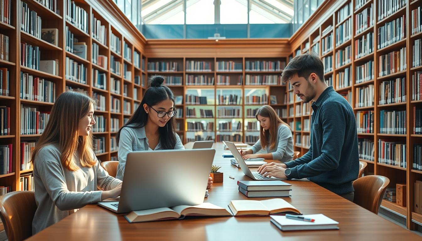 Student using online courses for flexible education